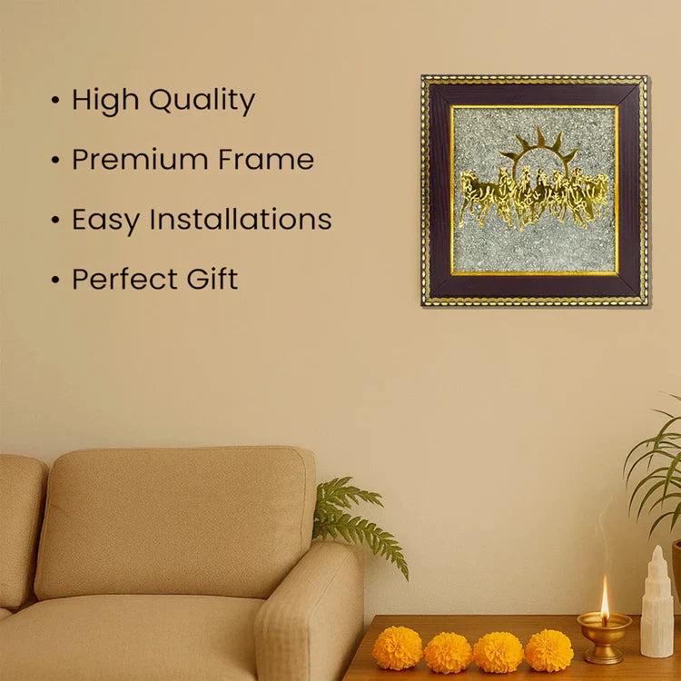 Pyrite 7 Horses™ | Money Magnet Frame
