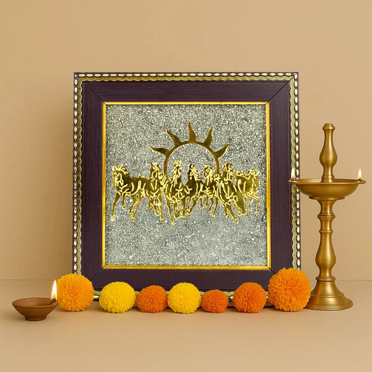 Pyrite 7 Horses™ | Money Magnet Frame